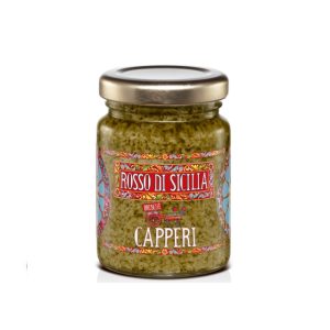Pat&egrave; Capperi – Vasetto Vetro 90 gr – Rosso di Sicilia