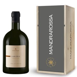 Vino – Larc&egrave;ra Vermentino BIO – IGT Terre Siciliane – Bot.Vetro Formato Magnum lt 1,5 con Cassa in Legno – Mandrarossa