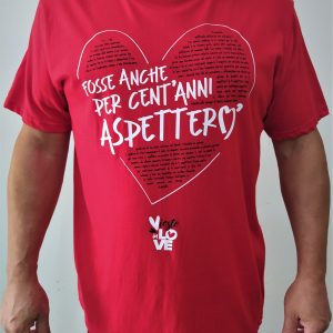 Maglietta Rossa cent’anni aspetterò – Taglia M