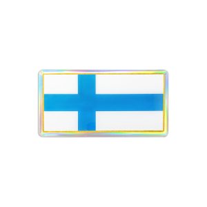 3D Sticker Bandiera Finlandia