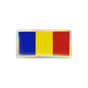 3D Sticker Bandiera Romania
