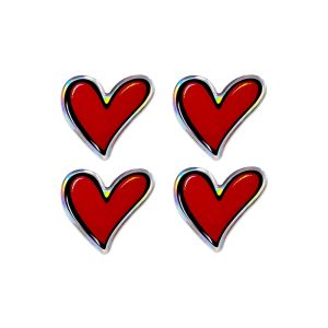 3D Sticker Cuoricini