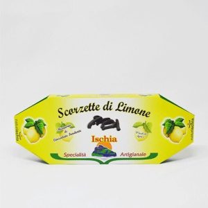 Scorzette al limone ricoperte al cioccolato fondente