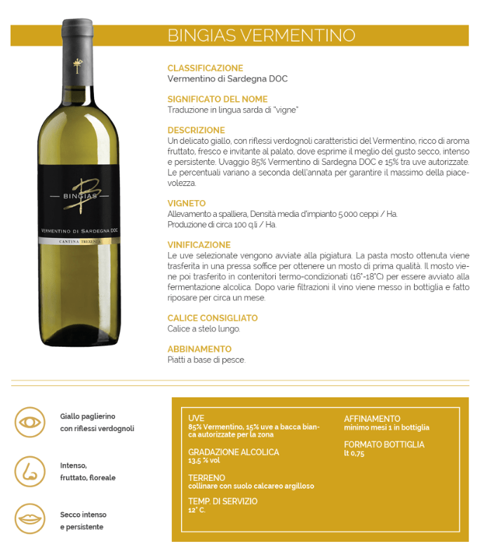 Bingias – Vermentino di Sardegna D.O.C. - immagine 3