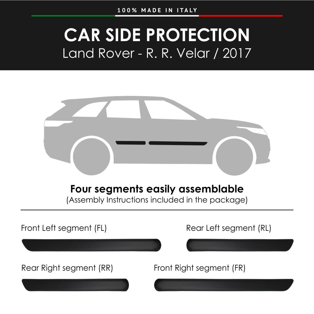 Modanature Laterali per Land Rover con Biadesivo 3M