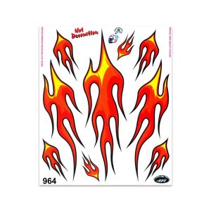 Adesivi Stickers Giganti Fiamme 24 x 20 cm